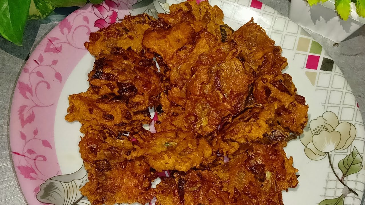 कंधा भजिया। प्याज पकोड़ा रेसिपी। Kandha bhajiya pyaj pakoda recipe। 
