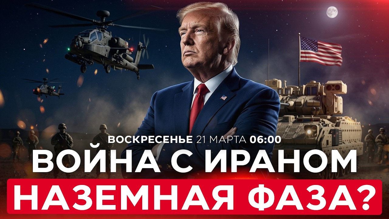НАРАЩИВАНИЕ СИЛ США У ГРАНИЦ ИРАНА. ПЕНТАГОН ГОТОВИТ НАЗЕМНУЮ ОПЕРАЦИЮ? СПЕЦЭФИР. 22 марта. 06:00