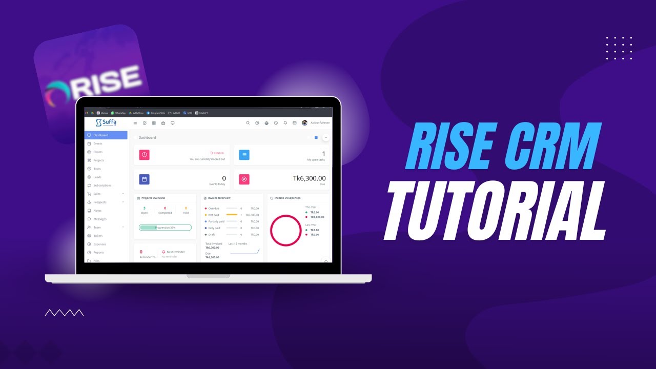 Rise CRM Tutorial Bangla | Best CRM Software