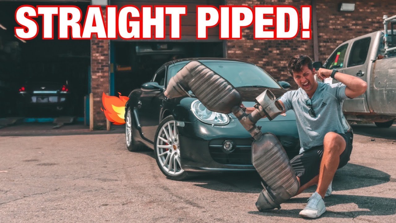 I STRAIGHT PIPED MY PORSCHE CAYMAN S! (SOUNDS LIKE A GT3 RACE CAR!)