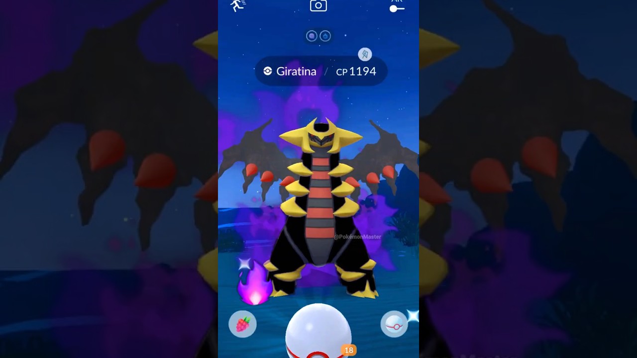 I caught NEW SHADOW Legendary *GIRATINA* in Pokemon GO.