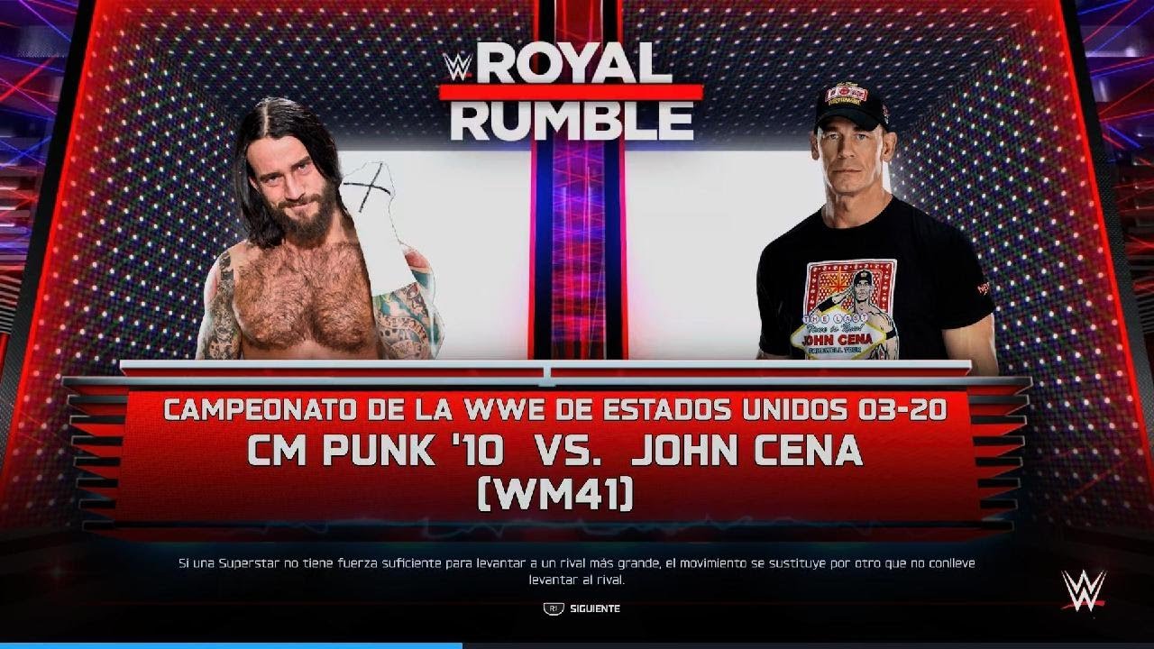 CM PUNK VS JOHN CENA