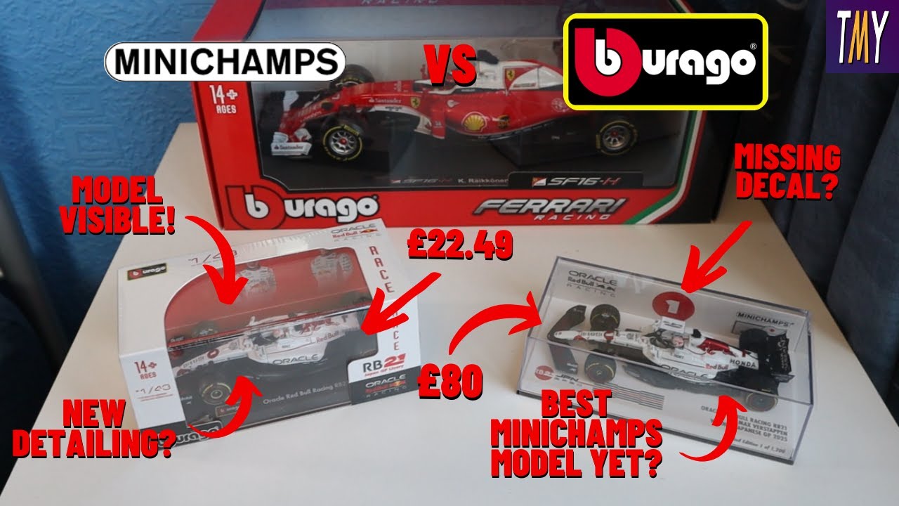 Minichamps против Bburago — Лучший результат от Bburago? — Red Bull RB21 Макс Ферстаппен Гран-при...