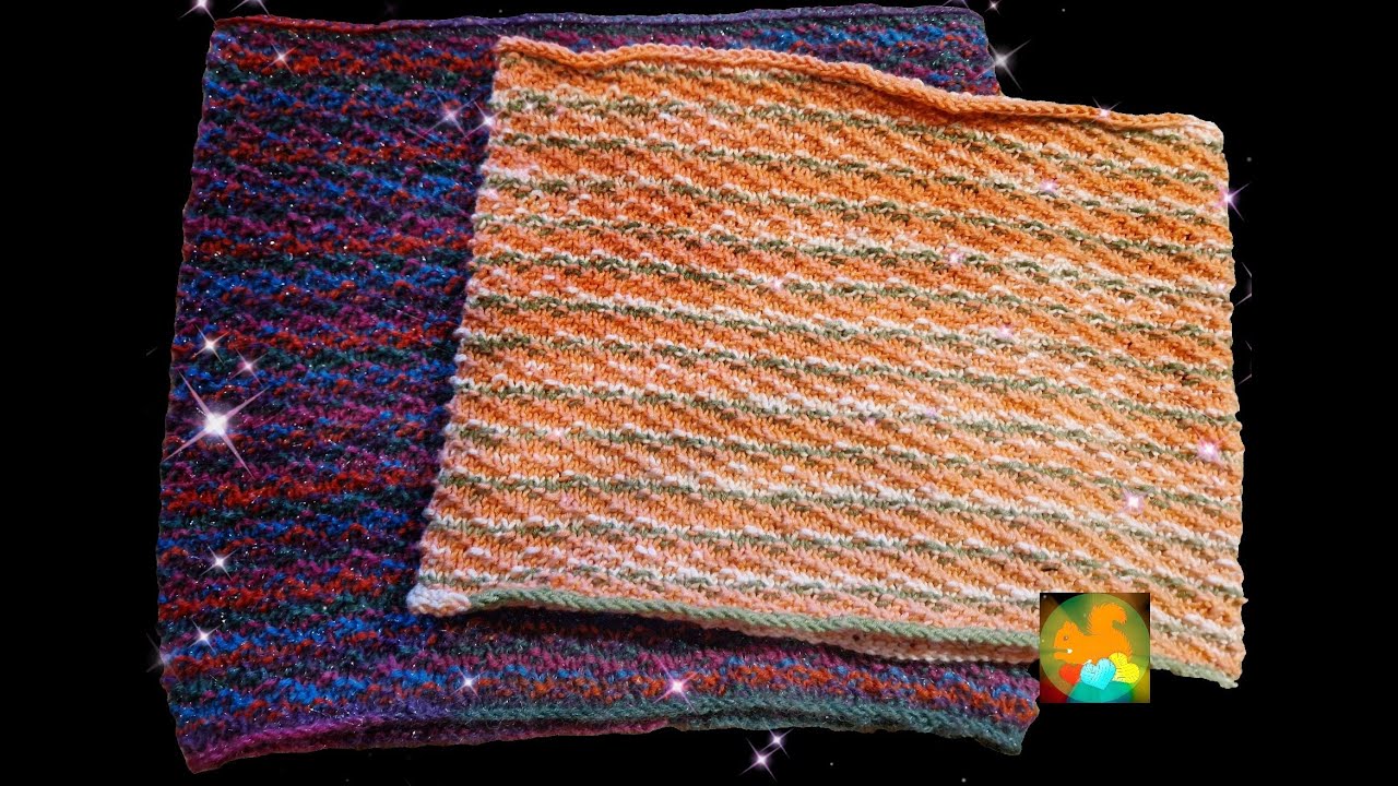 Loop Drei plus Eins . gestrickt, Loop in rechten und linken Maschen. Anfängertauglich