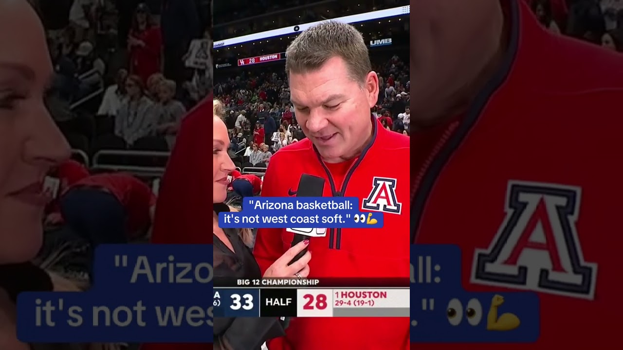Arizona HC Tommy Lloyd loves his team's toughness 😤