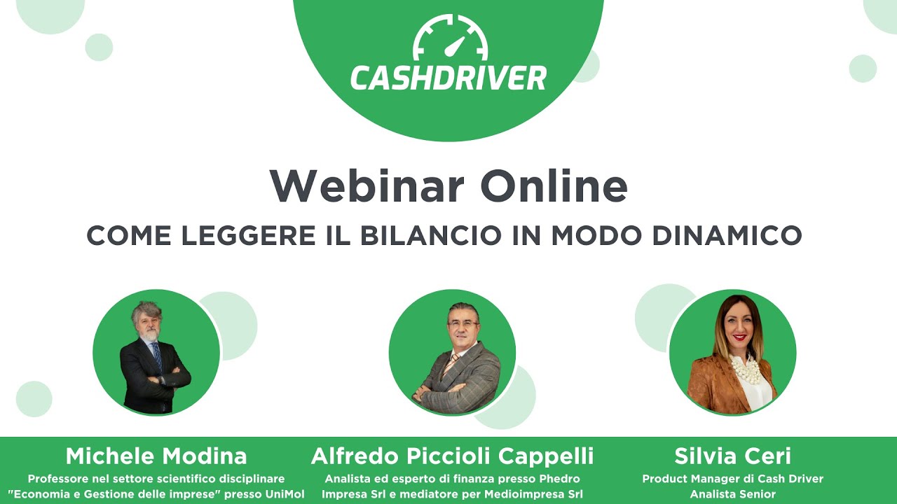 Come leggere il bilancio in modo dinamico per l'accesso al credito - Cash Driver Webinar