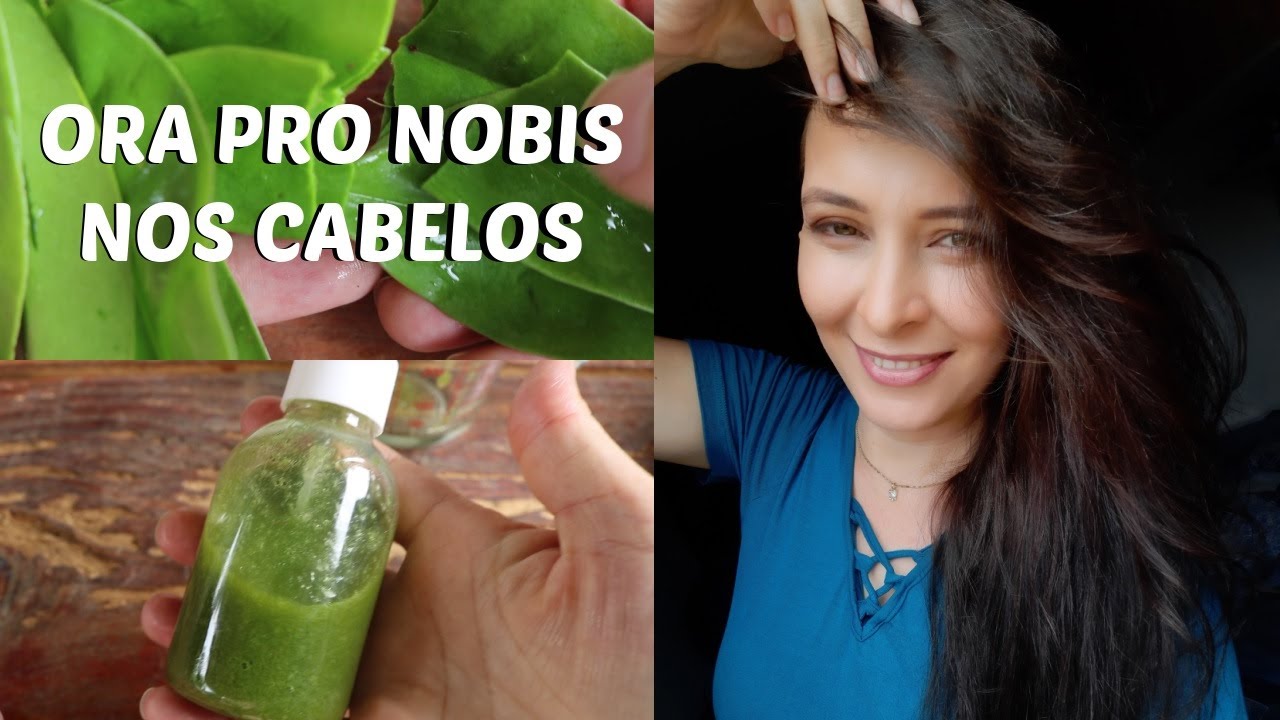 TÔNICO DE ORA PRO NOBIS ALINHA Para a Queda e a Quebra e Faz Crescer Muito