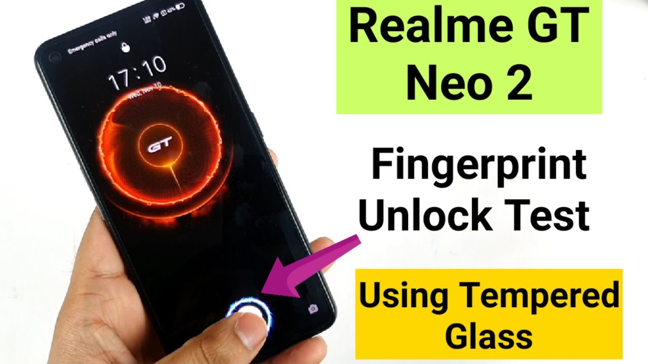 Realme GT Neo 2 Fingerprint Test Using Tempered Glass working or not 🤔🤷&zwj;♂️🔥