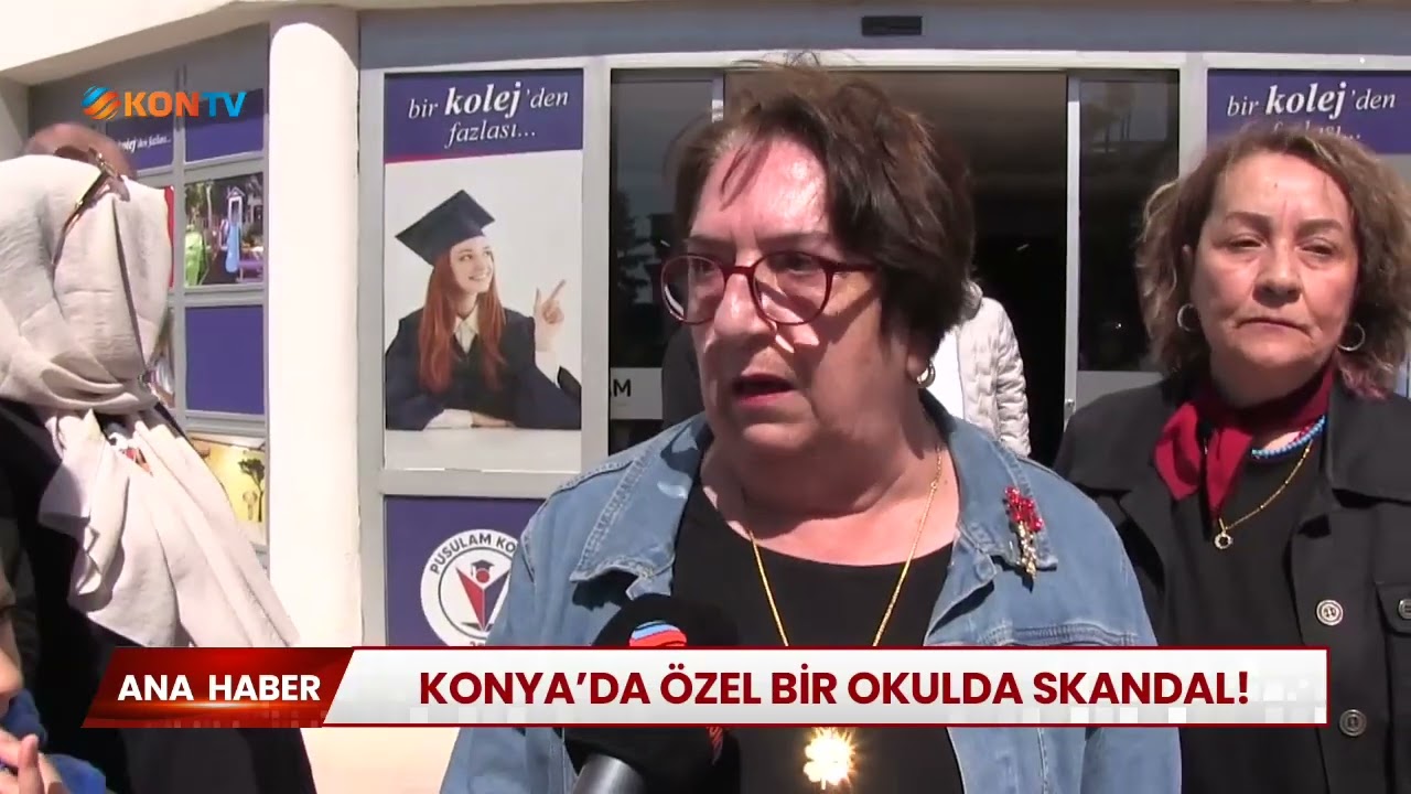 Konya'da özel bir okulda skandal!