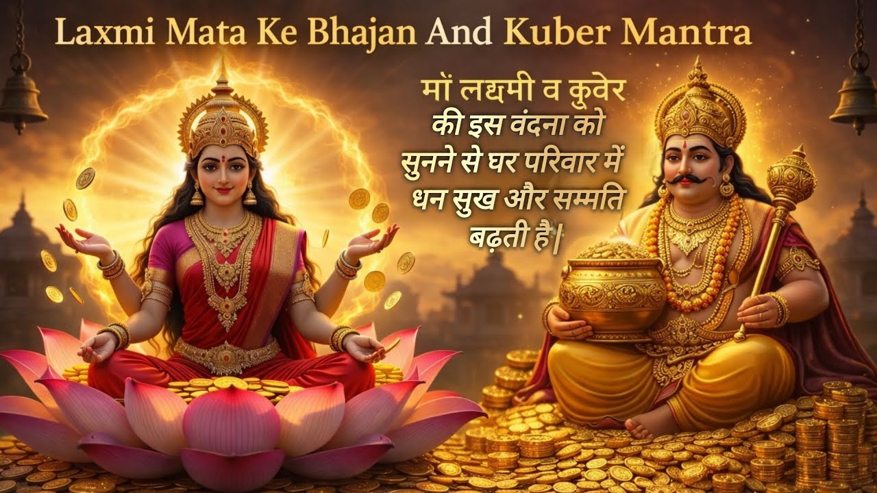 माँ लक्ष्मी व कुबेर वंदना | सुनते ही घर में धन सुख और समृद्धि |Laxmi Mata Ke Bhajan And Kuber Mantra