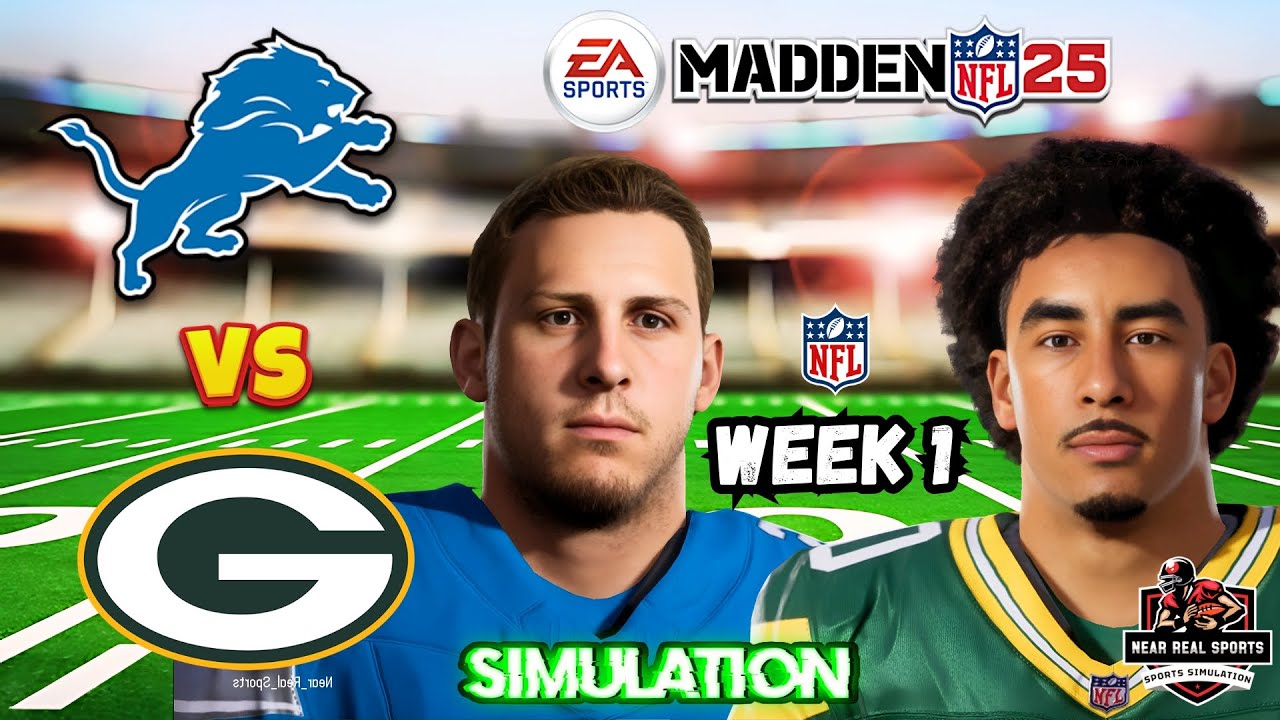 LIONS vs PACKERS | NFL WEEK 1 | MADDEN 25