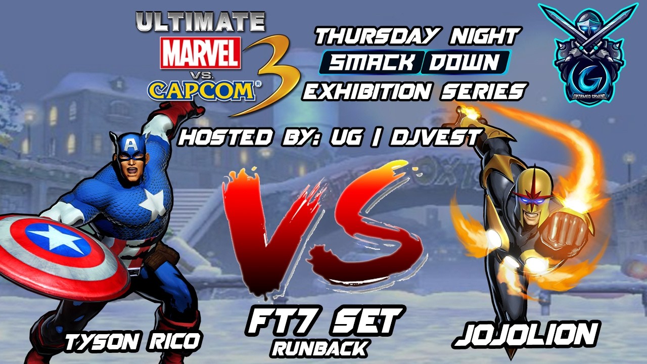 Серия показательных боев UMVC3 Thursday Night Smackdown - Тайсон Рико против jojolion FT7 Set Run...