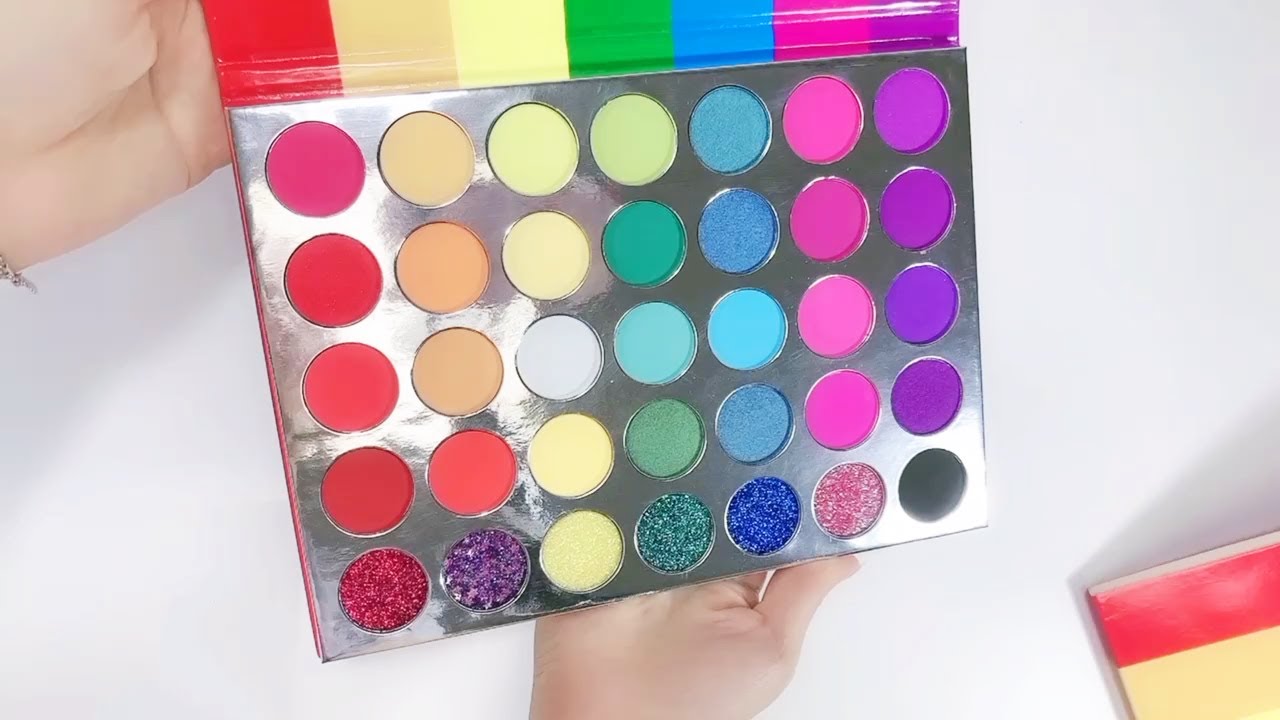 35 color rainbow eye shadow Highly Pigmented Eye Makeup Palette