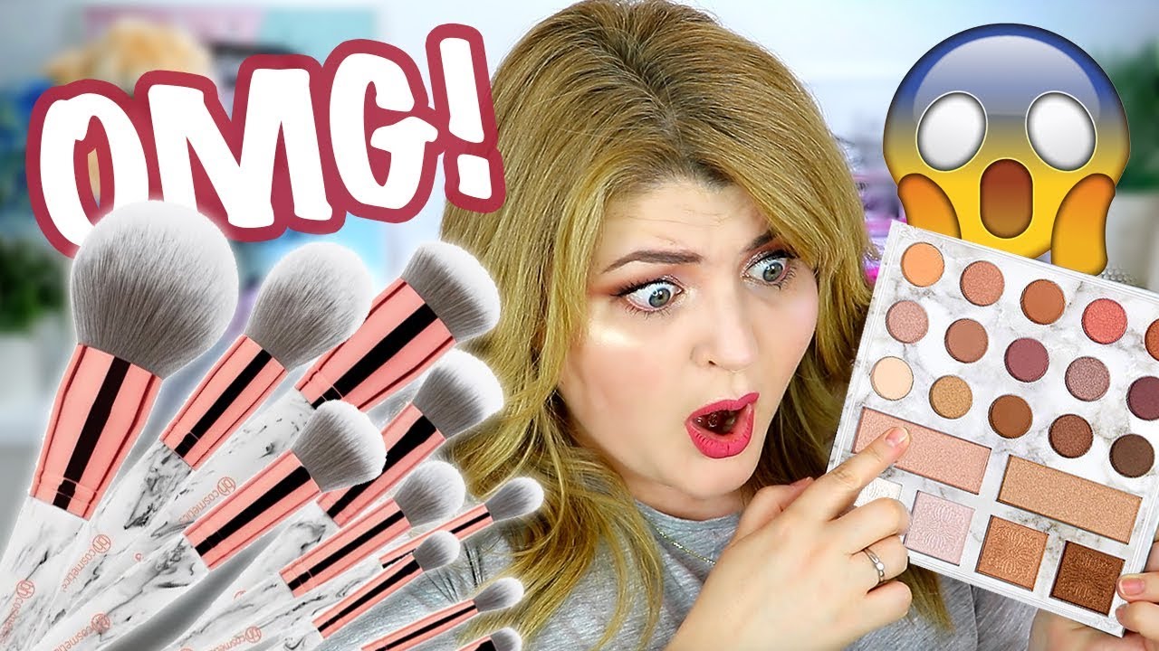 ТЕСТИРУЮ  ➥ МРАМОРНЫЕ КИСТИ и ПАЛЕТКУ CARLY BYBEL BH Cosmetics!