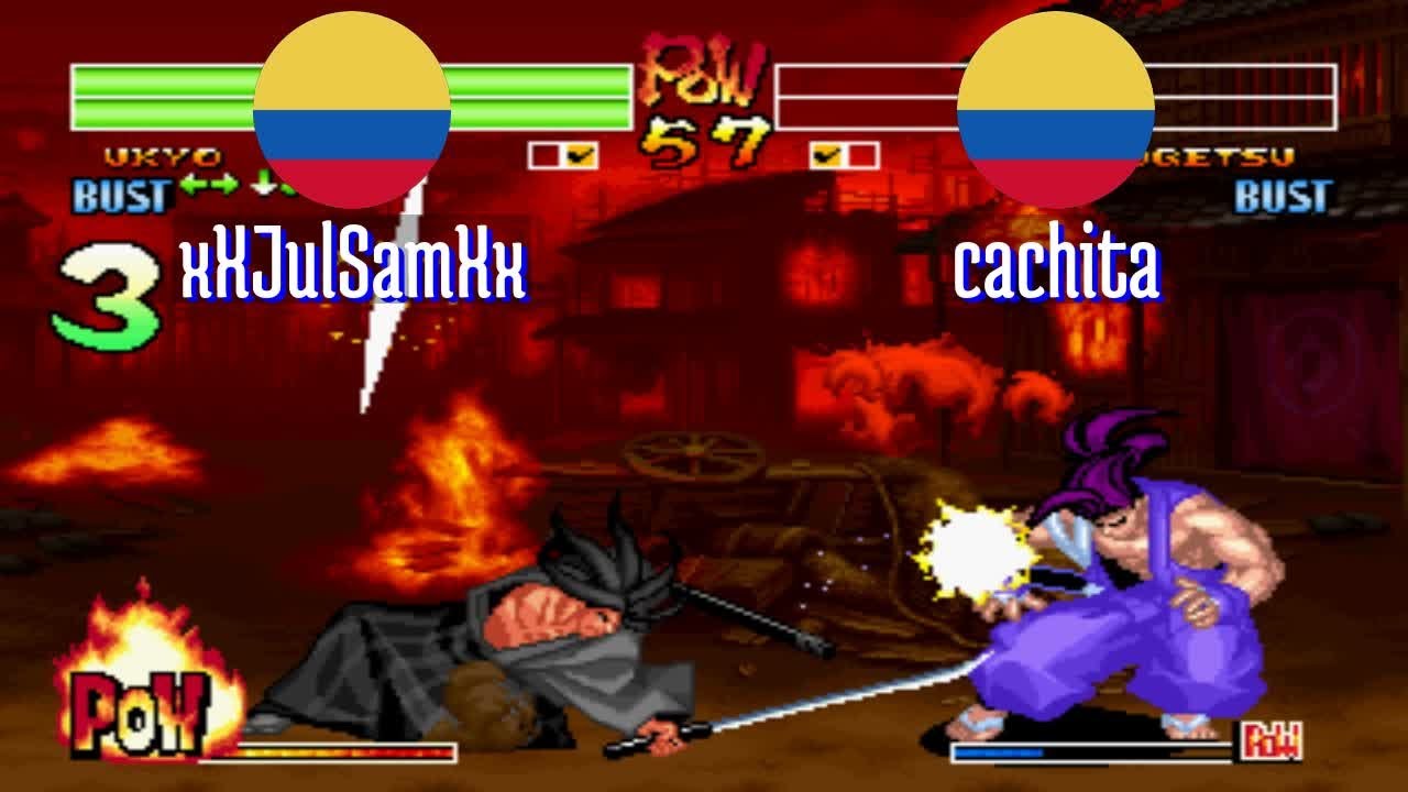 FT5 @samsho4: xXJulSamXx (CO) vs cachita (CO) [Samurai Shodown IV Fightcade] Feb 8
