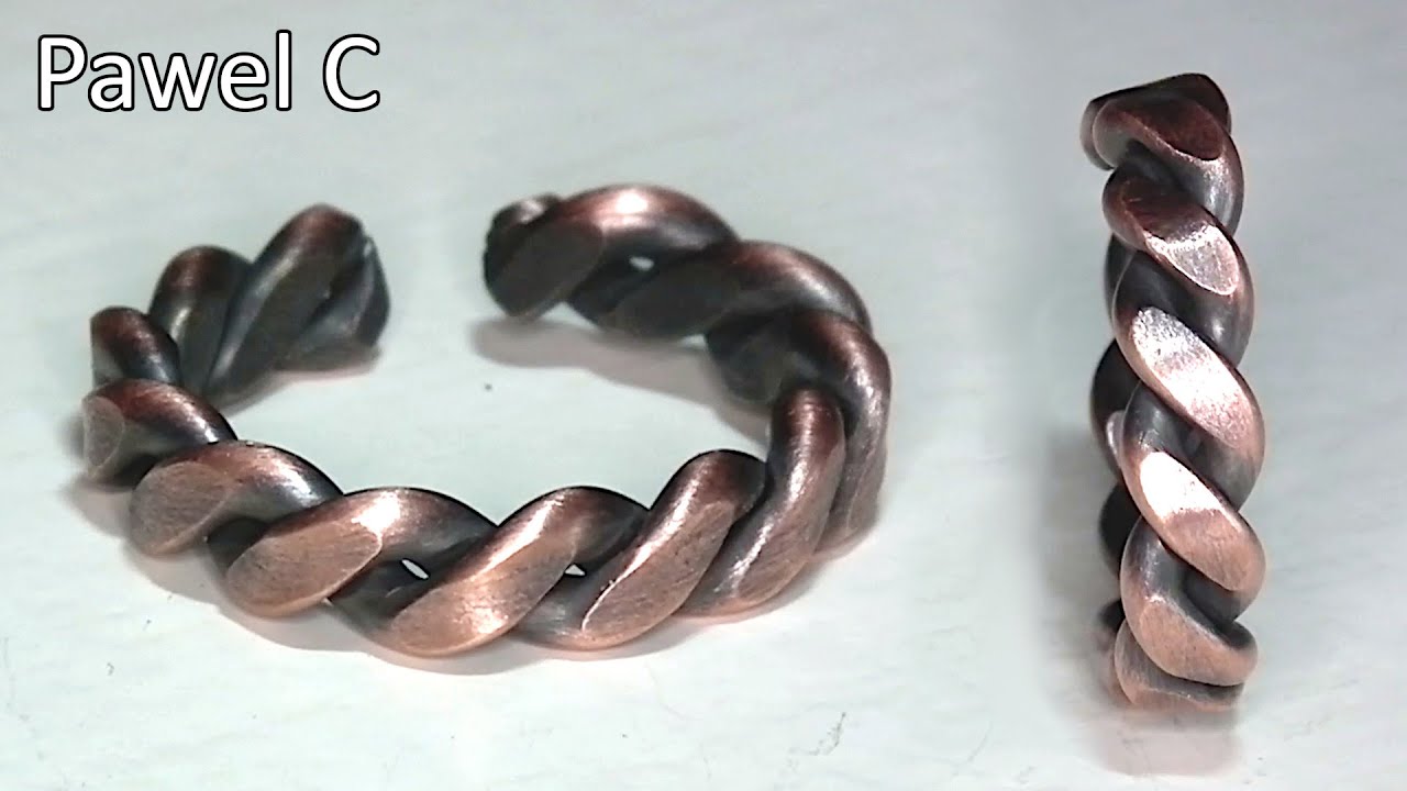 Copper Wire To Ring With Simple Tools - Tutorial