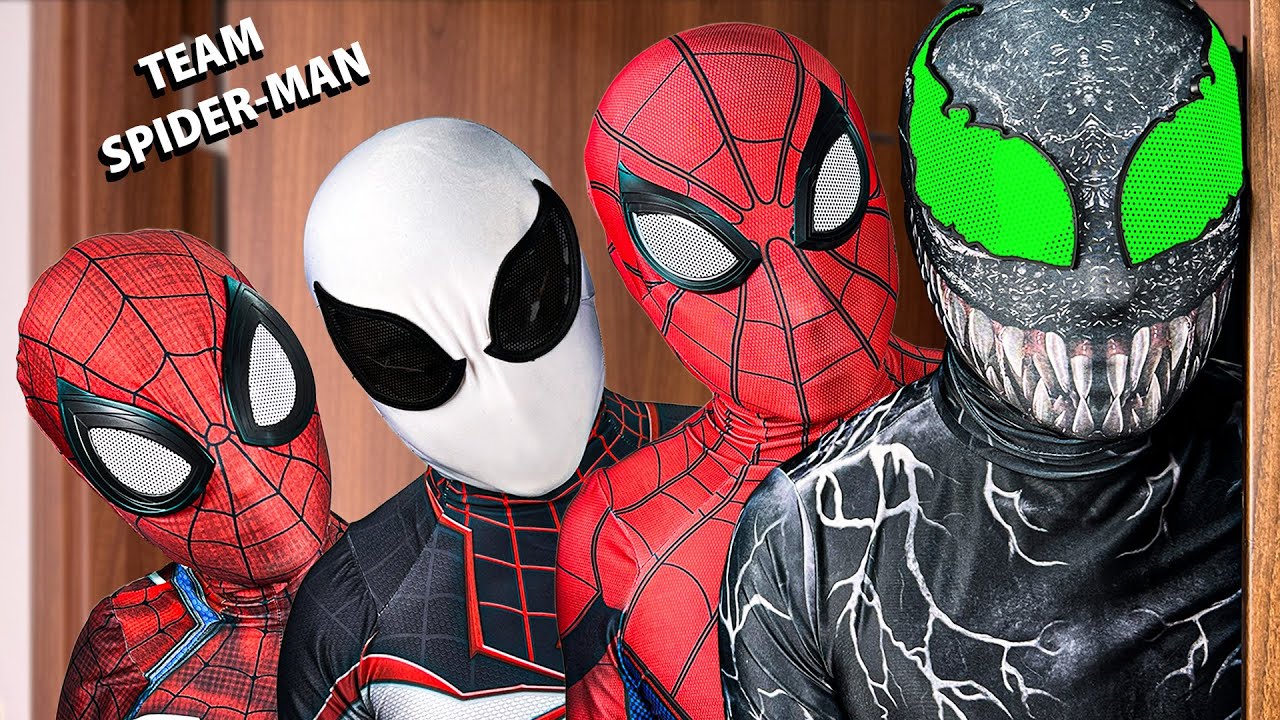 TEAM SPIDER-MAN vs BAD GUY TEAM || LIVE ACTION STORY 1