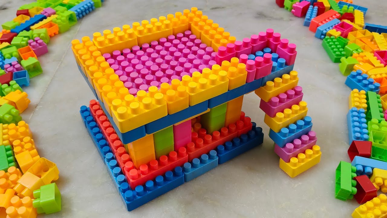 Satisfying DIY House ASMR/Building  blocks/block game /Lego building blocks#asmr#buildingblocks#lego
