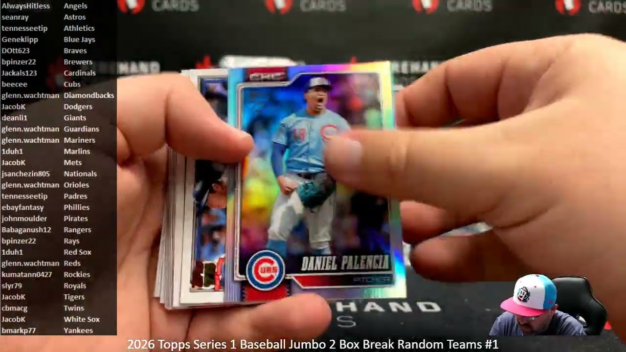2/18/2026 2026 Topps Series 1 Baseball Jumbo 2 Box Break Random Teams #1