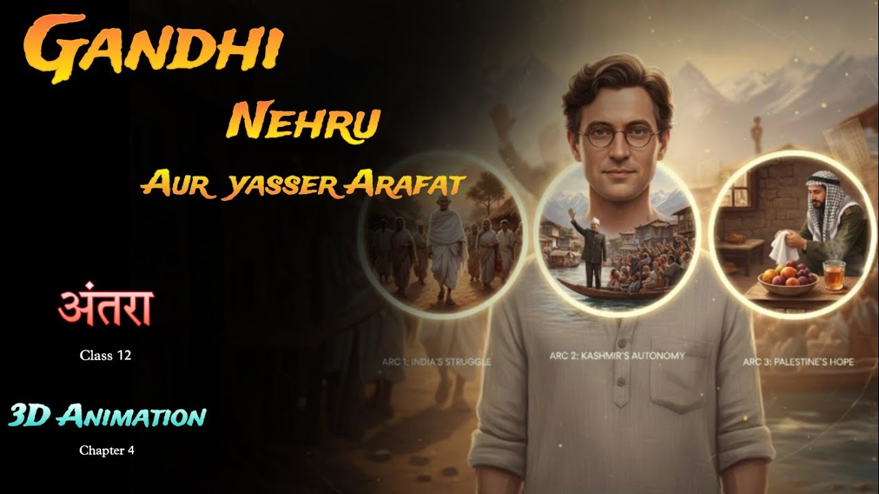 Gandhi Nehru Aur Yasser Arafat Class 12 || Gandhi Nehru Aur Yasser Arafat Class 12 Animation