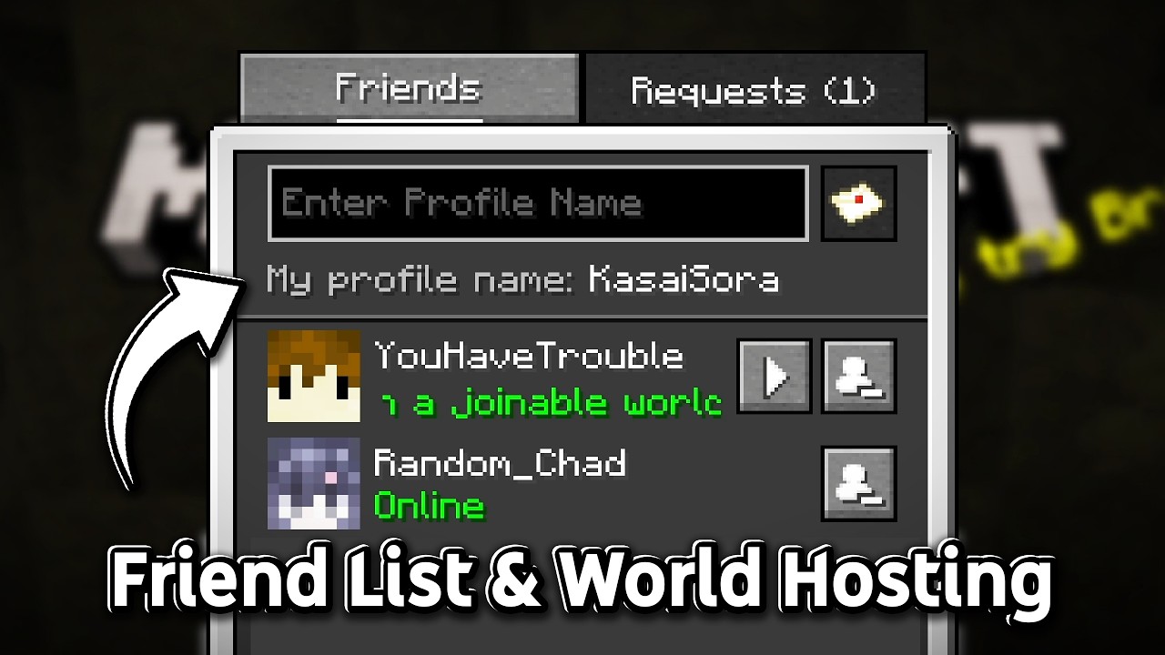 Mojang Added Friend Lists & World Hosting to Minecraft Java Edition