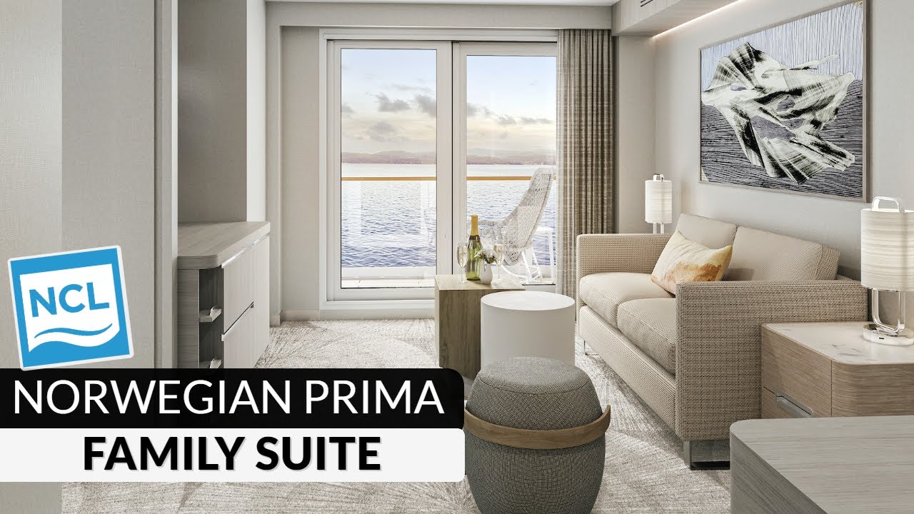 Norwegian Prima | Family Suite with Master Bedroom & Balcony Tour & Review 4K | NCL PR1MA Cat. SJ
