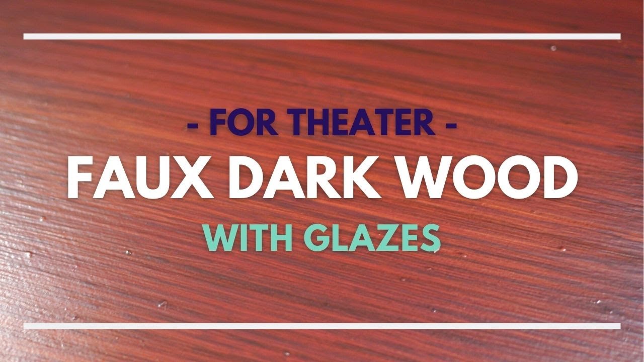 Faux Wood - Generic Dark Wood with Glazing - Scenic Art