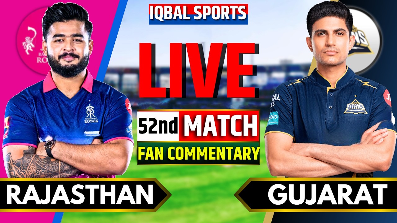 🔴LIVE: Rajasthan vs Gujarat, IPL 2026 Fan Commentary | Live Cricket Match Today | RR vs GT Live