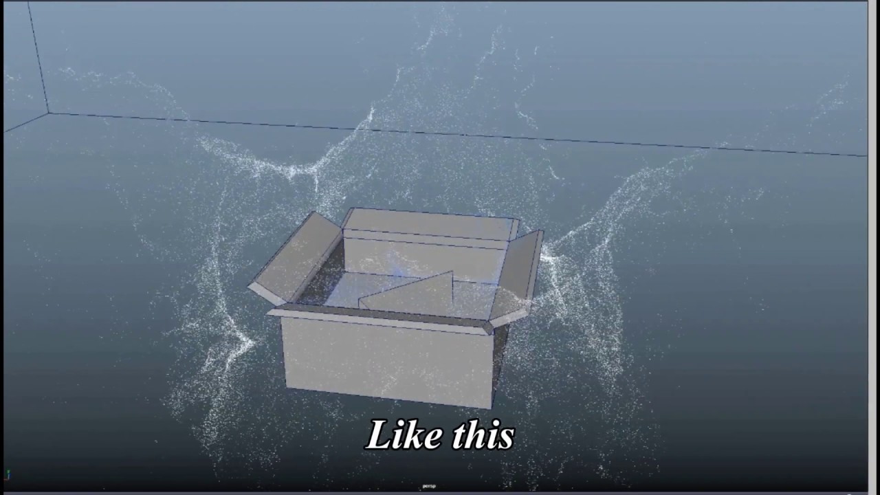 How to animate a water splash in maya 2020