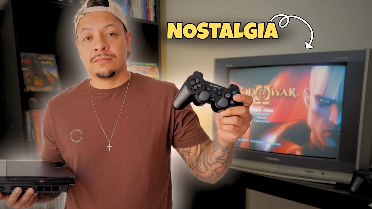Conectei meu PS2 na TV de tubo e voltei pra infância 😍🎮