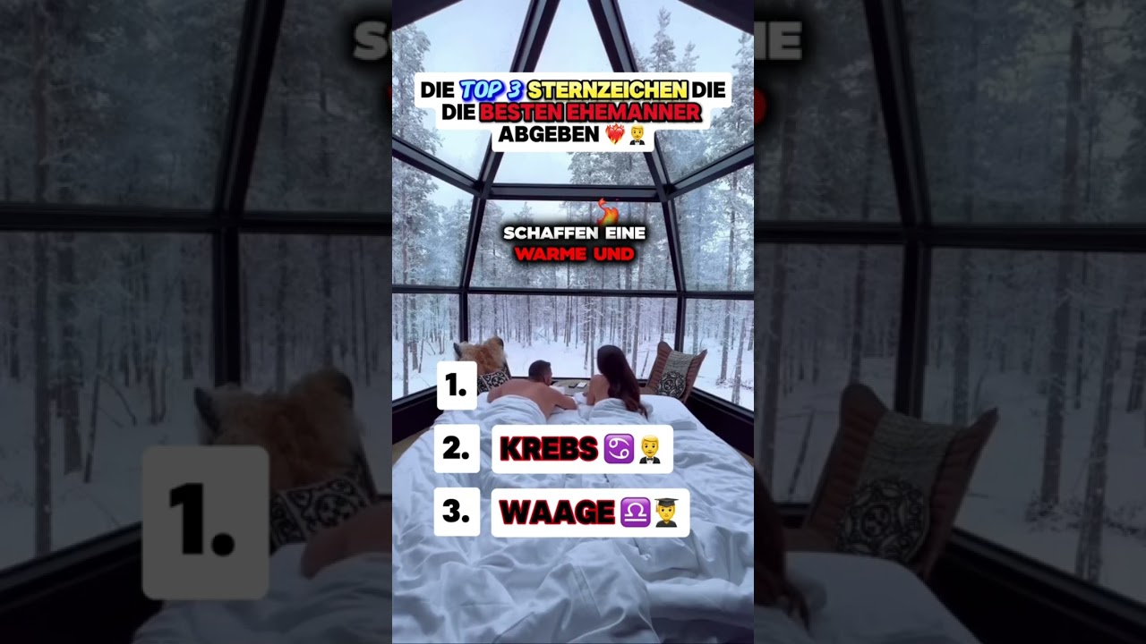 Die besten Ehem&auml;nner im Tierkreis✨