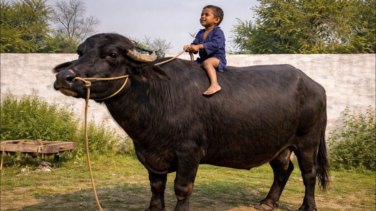 Buffalo calf video l buffalo farming