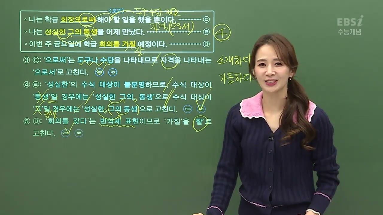 2022-2025 수능개념 윤혜정의 개념의 나비효과 워크북 28강 정확한 문장 표현