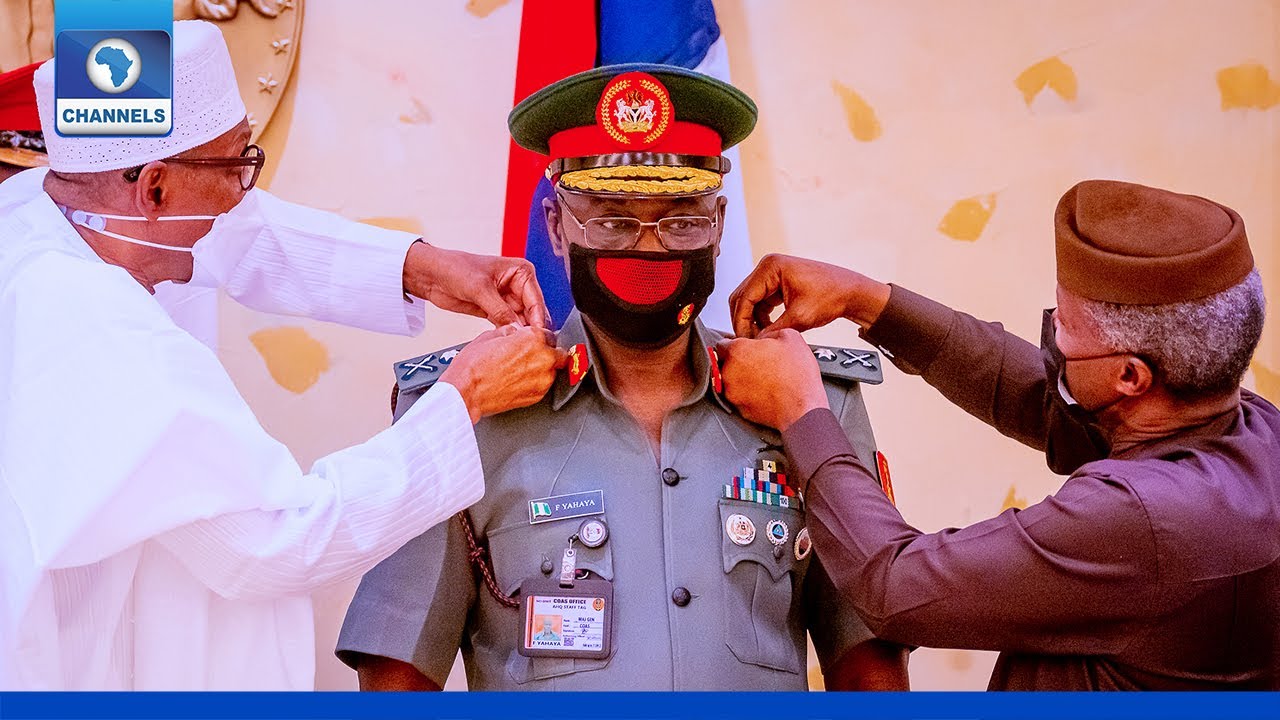 [FULL VIDEO] Buhari, Osinbajo Decorate Farouk Yahaya As Chief Of Army Staff