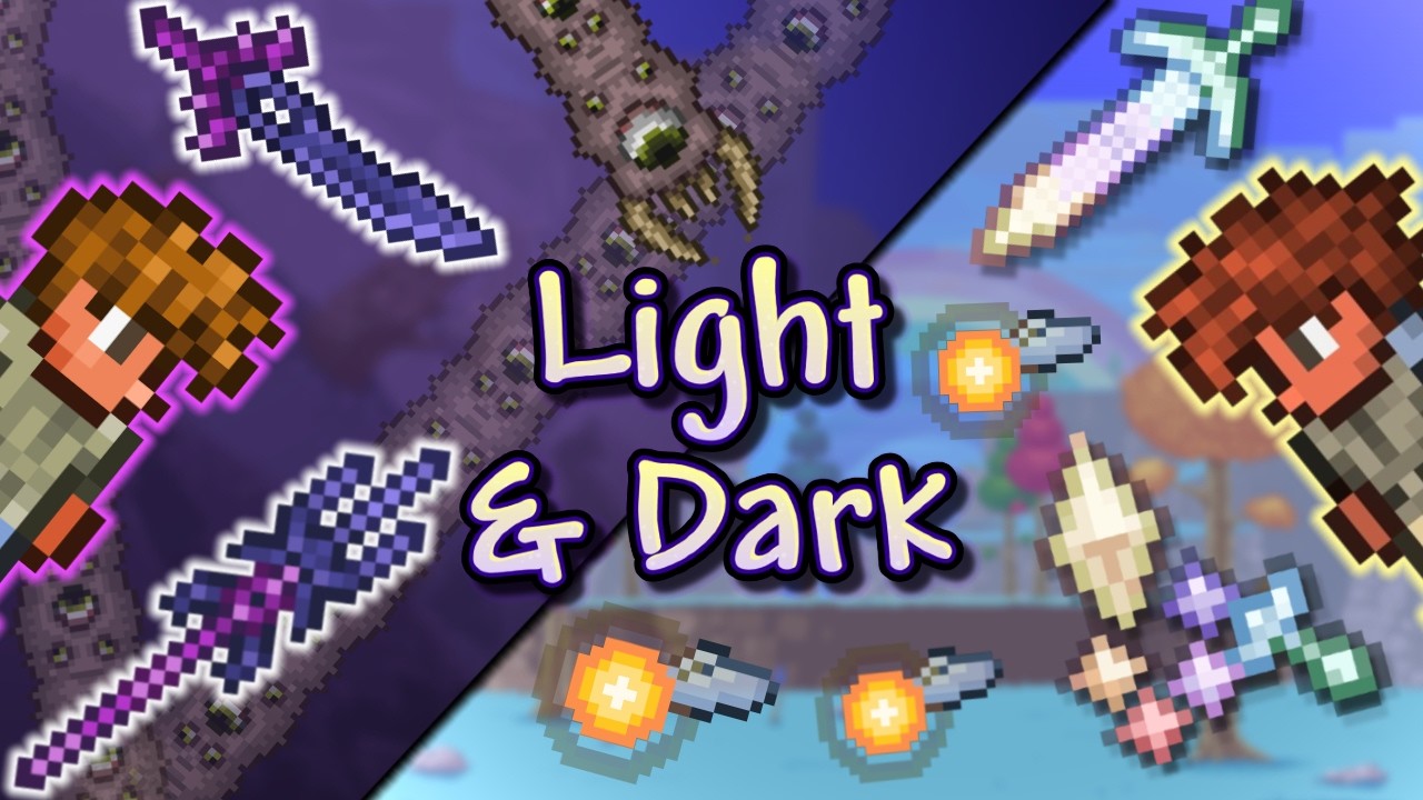 Can You Beat Terraria With ONLY Light and Dark Weapons?