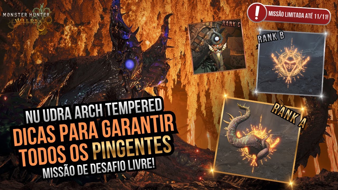 MH Wilds: Dicas para garantir os 3 pingentes do Nu Udra Arch Tempered!