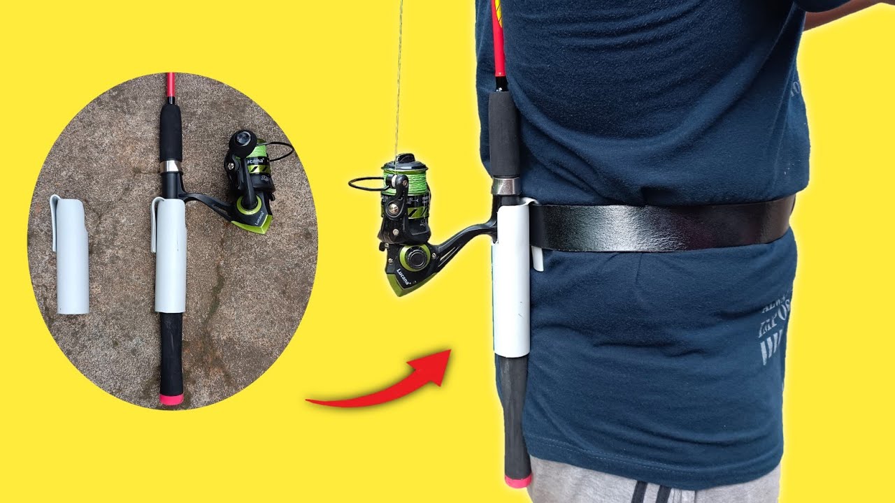 How to Make a Fishing Rod Holder | Fishing Waist Belt Rod Holder | Outdoor Lure Fishing Rod Holder