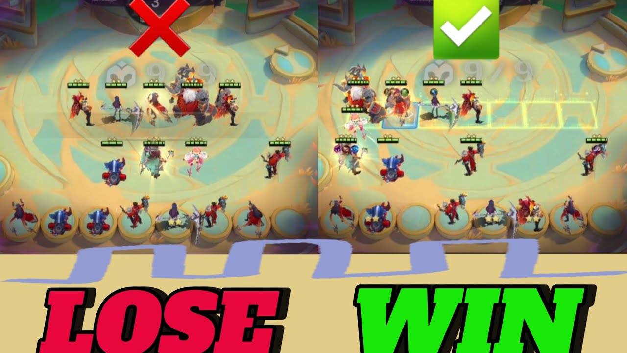 POSITIONING MAGIC CHESS FROM LOSE TO WIN ❌✅