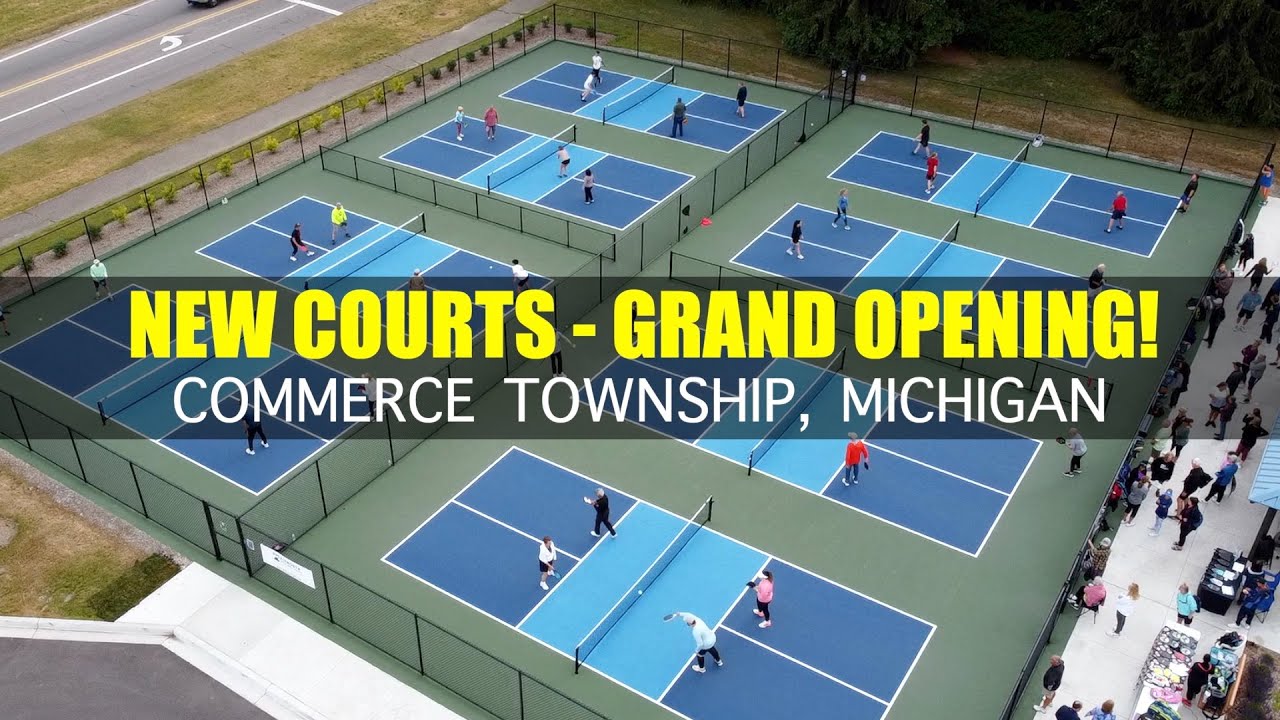 Commerce Township Pickleball Courts Grand Opening and Ribbon Cutting