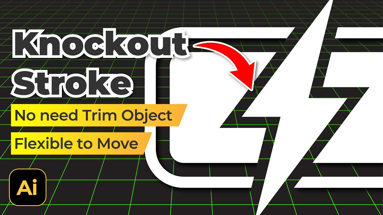 Simple, How to Knockout Stroke in Illustrator
