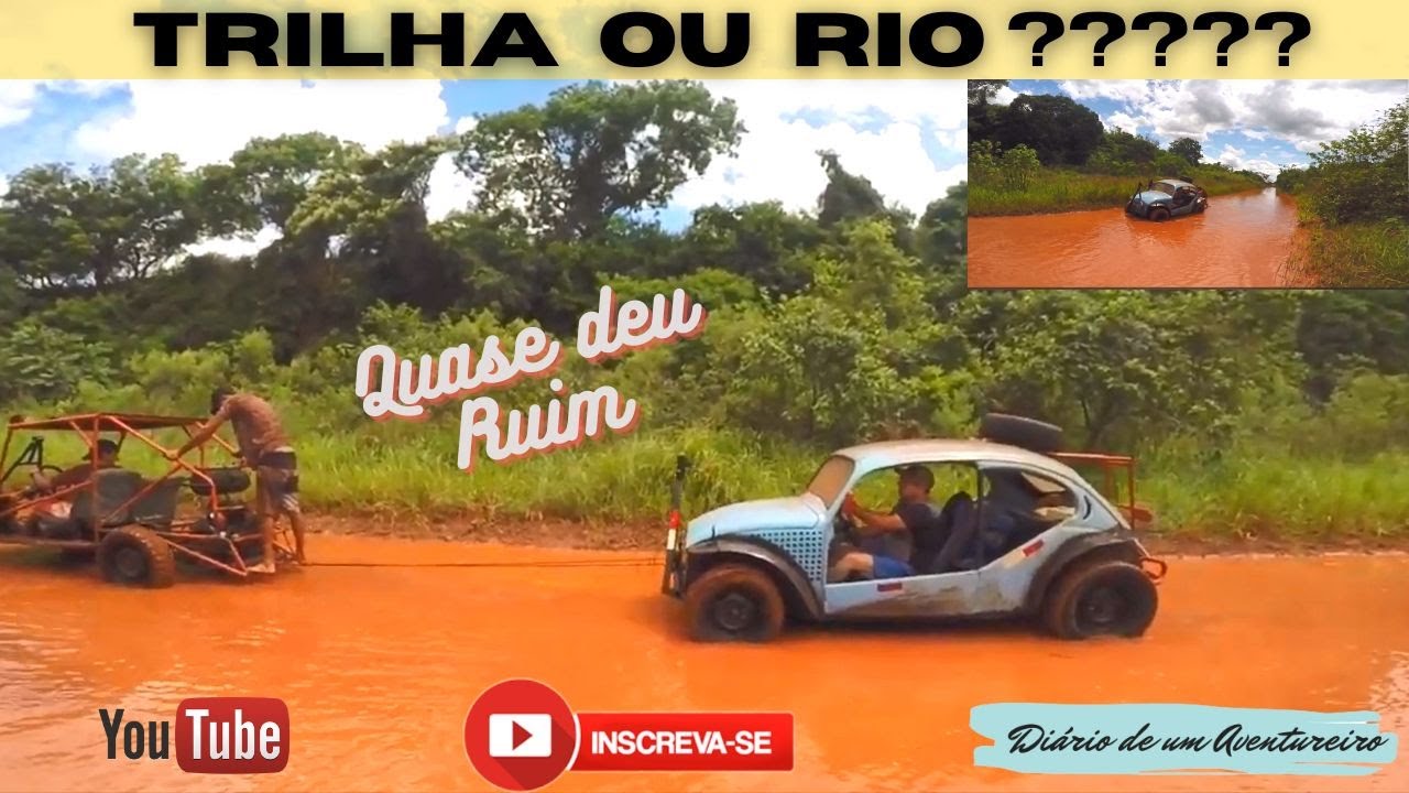 QUASE DEU RUIM NA TRILHA COM O FUSCA BAJA (Fumaçinha).