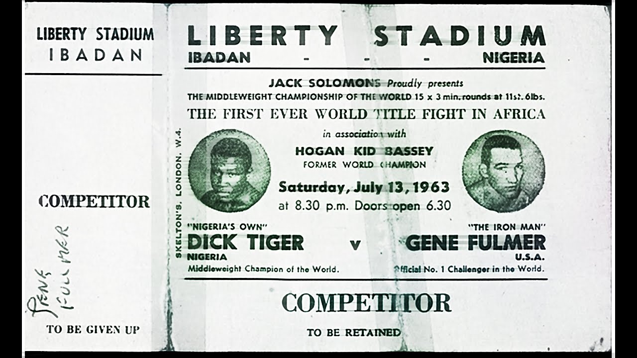 Dick Tiger vs. Gene Fullmer III  IN AFRICA   Aug.10th.1963