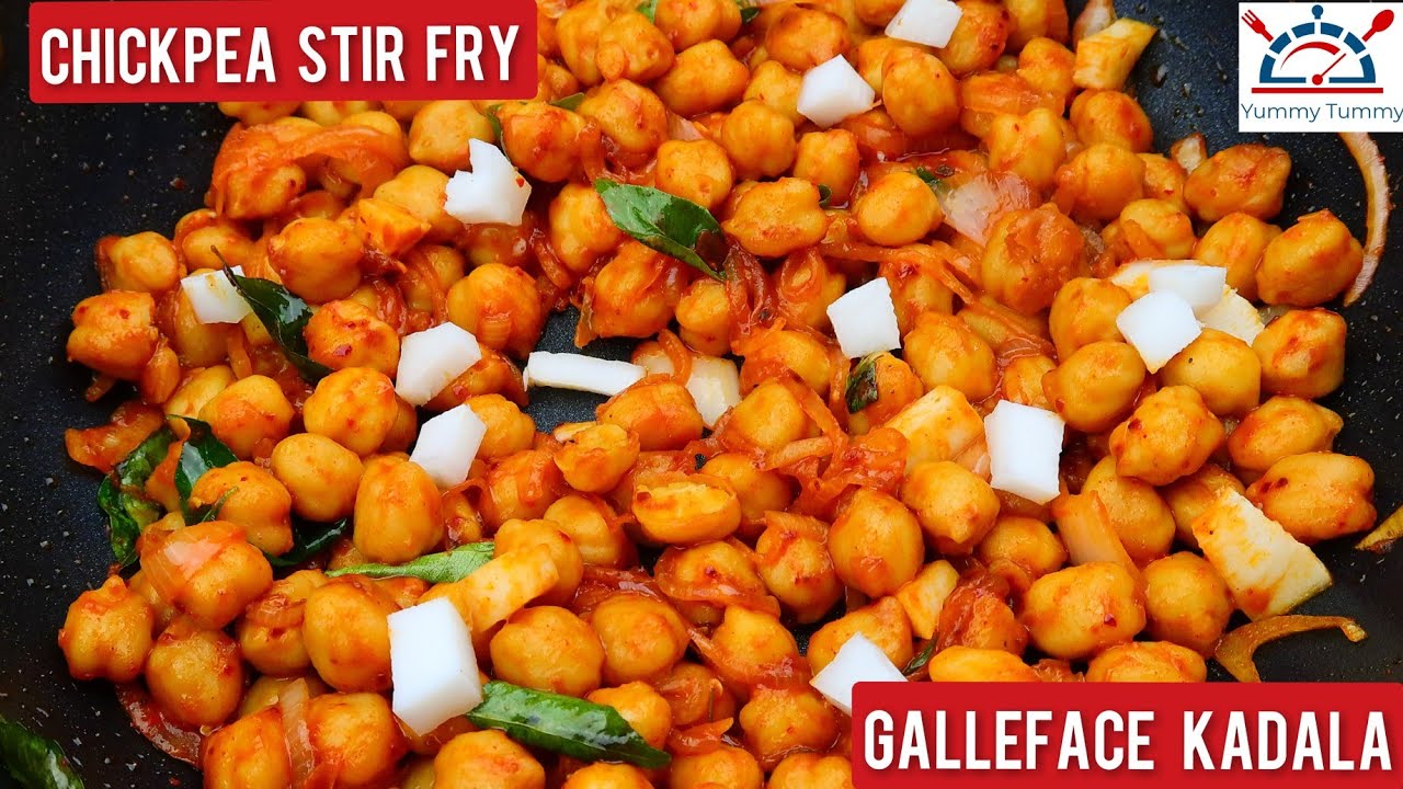 Chickpea Stir Fry | Kadala Sri Lankan Style | Sri Lankan Street Food