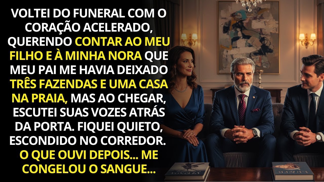 Voltei do funeral para contar ao meu filho e à nora que herdei três fazendas… e eles enlouqueceram.