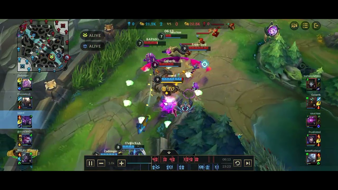 Kassadin vs top 50 ahri | lol wild rift