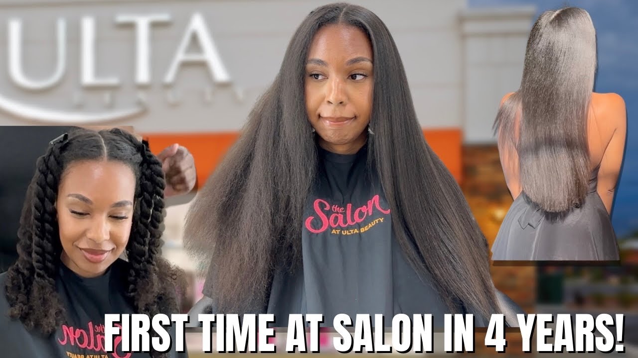 Ulta Salon Silk Press для моих натуральных волос! Впервые в салоне за 4 года!