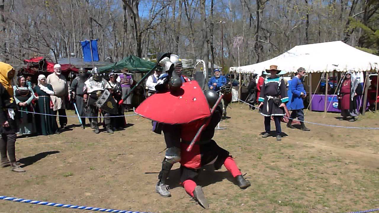 Lord Ulfgeirr Ragnarsson the Nice vs a noble opponent.  SCA East Kingdom Crown List 5.2.15