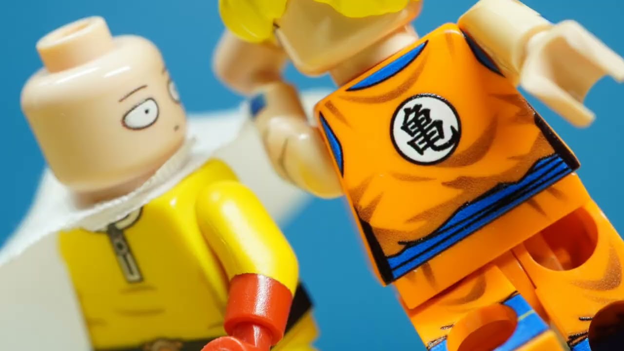 Goku vs Saitama - Fan animation in Lego