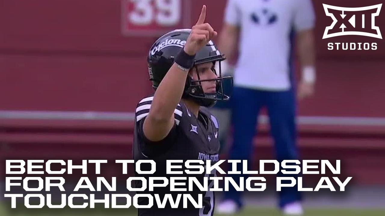 Rocco Becht to Brett Eskildsen for an Opening Play TD vs. BYU
