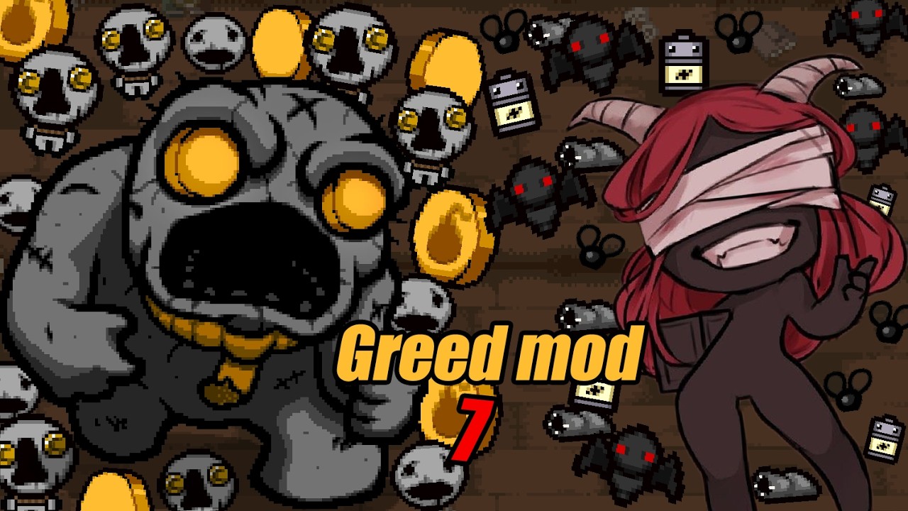 Айзек Greed mod #7 Лилит и её армия vs Ультра Жадность